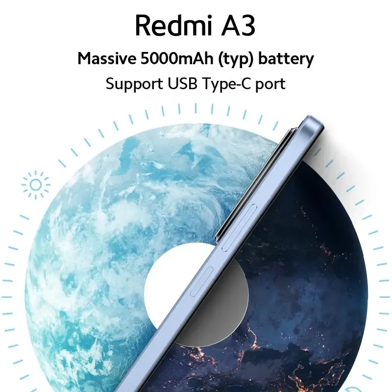 [World Premiere]Global Version Xiaomi Redmi A3 MediaTek Helio G36 Smartphone 90Hz 6.71" Dot Drop display 5000mAh Battery - Imagen 3