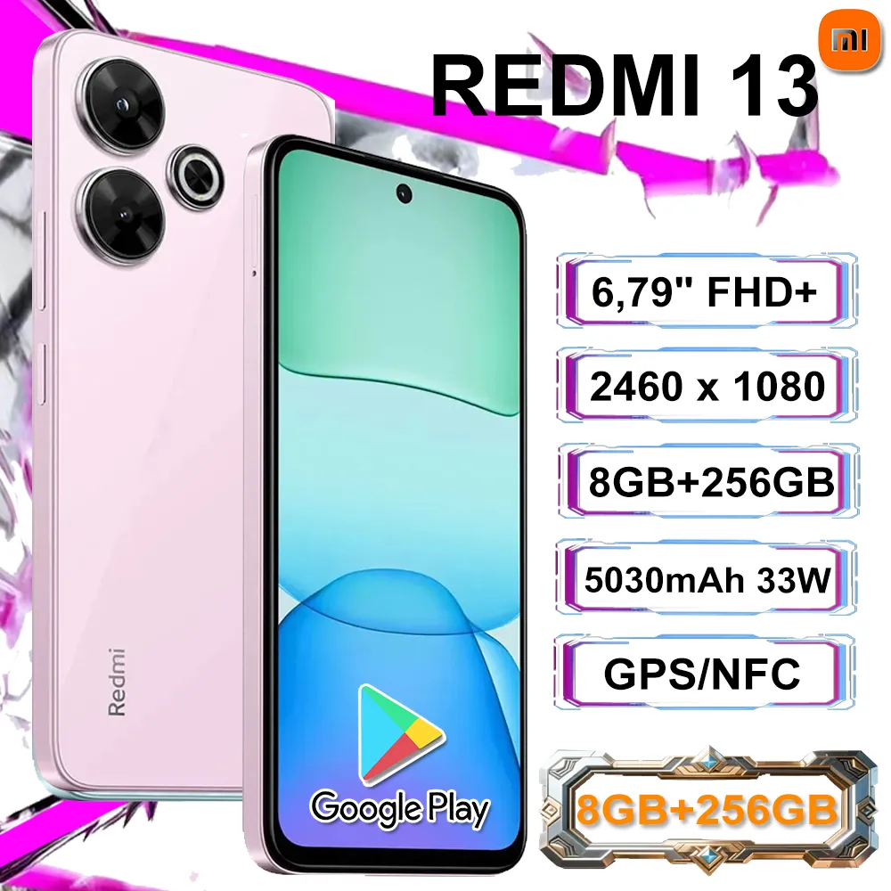 [EU/US/UK specifications] Xiaomi Redmi13 smart phone 2460x1080 high resolution 8gb+256gb GPS/NFC function Long battery life - Imagen 6