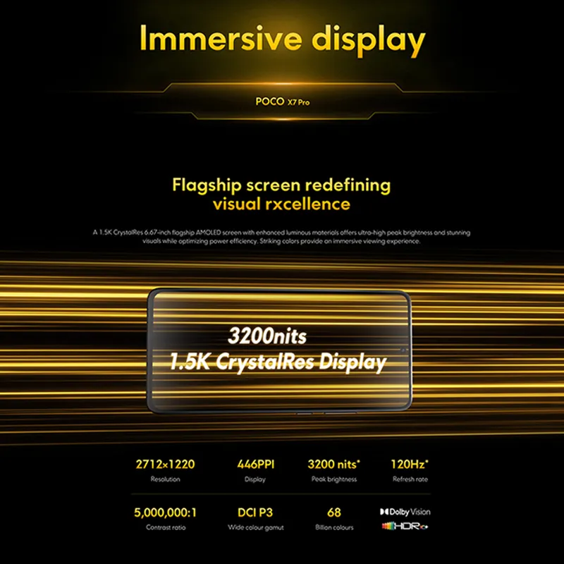 【Brand+】POCO X7 Pro Smartphone Dimensity 8400-Ultra 6000mAh 90W HyperCharge 6.67" AMOLED display NFC Xiaomi HyperOS 2 - Imagen 4