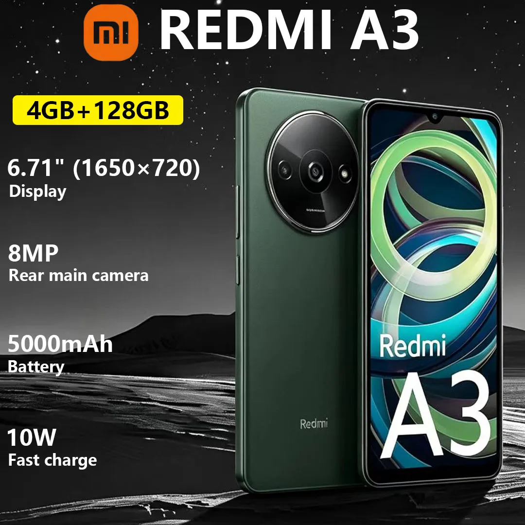 Xiaomi Redmi A3 Cost-effective Mobile Phone Dual Camera 6.71-inch Display 5000mAh Long-lasting Battery 4G Dual-SIM Smartphone - Imagen 1