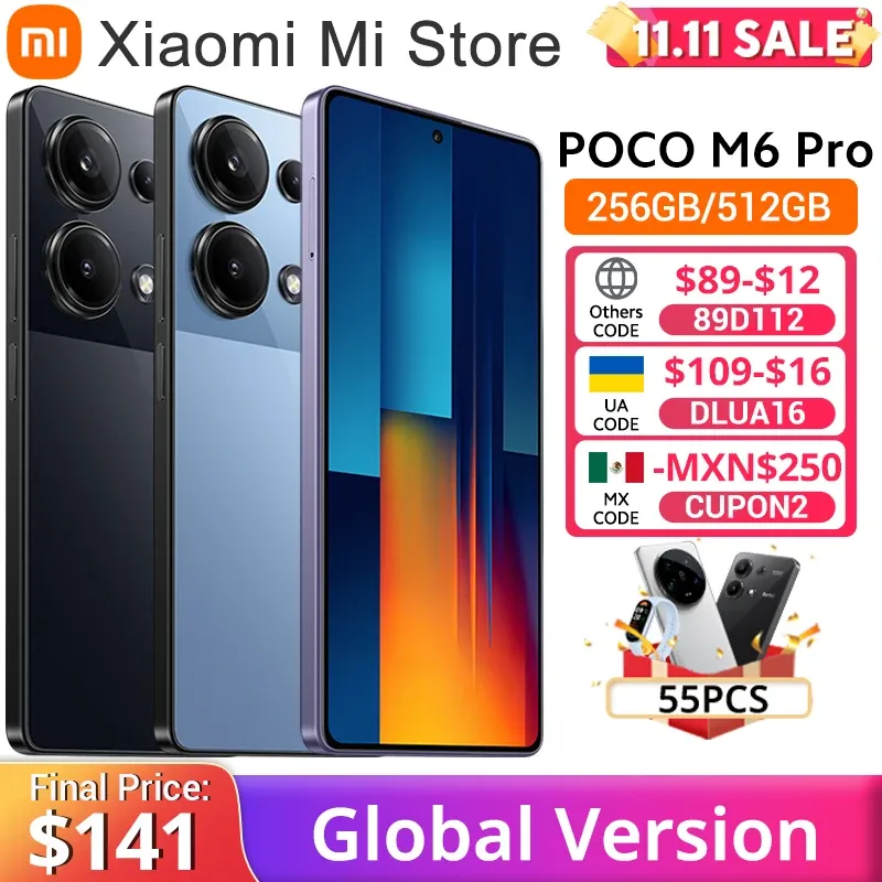 POCO M6 Pro Global Version Helio G99 Ultra 120Hz Flow AMOLED 64MP Triple Camera with OIS 67W turbo charging - Imagen 1