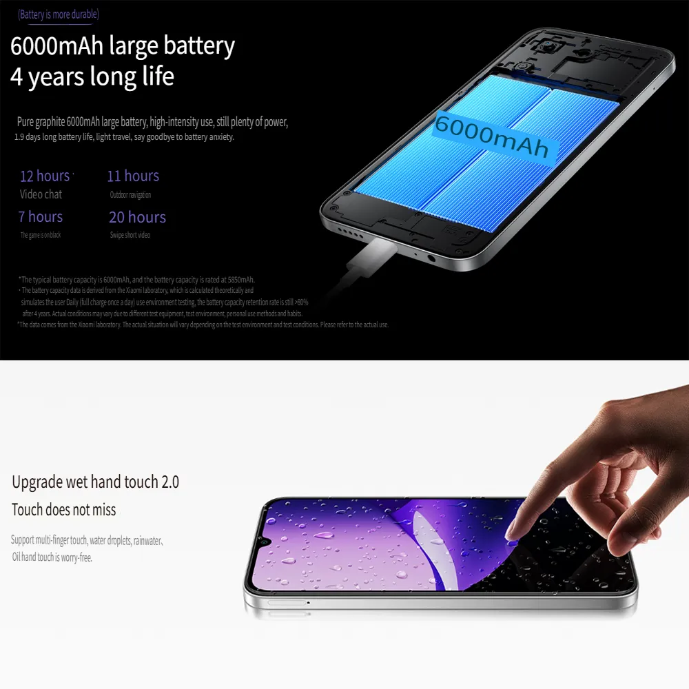 XIAOMI/REDMI 15R original smart fashion mobile phone 13 million pixels HD main camera 8GB+256GBn memory/6000mAh long standby - Imagen 6