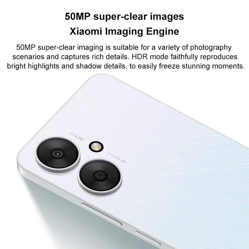 xiaomi Redmi 13C 5G smartphone Dimensity 6100+ 6.74" ultra-large Display 50MP+5MP AI Camera 18W 5000mAh Battery used phone - Imagen 4