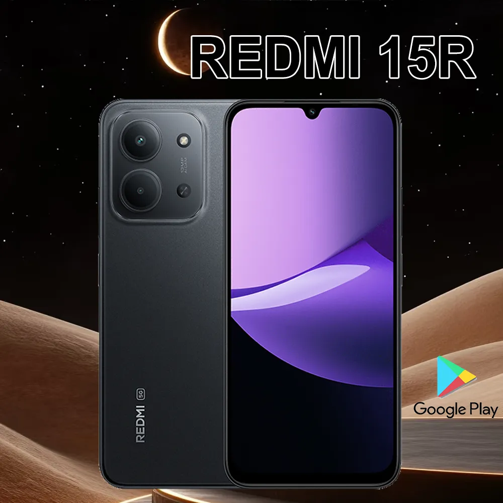 XIAOMI Redmi 15R 33W wired fast charging smart phone 13 million pixels HD main camera 8GB+256GB6000mAh - Imagen 1