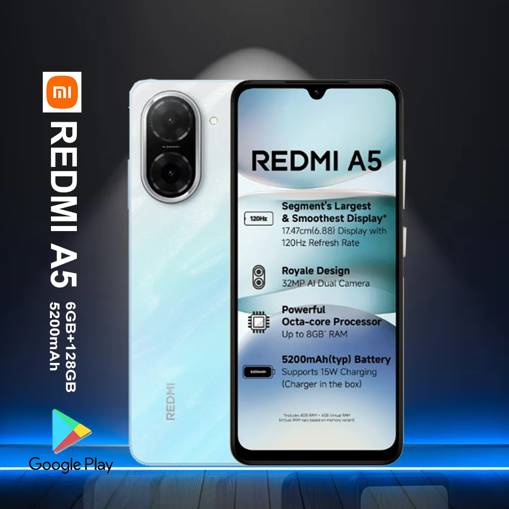 XIAOMI/REDMI A5 1 fast charging smartphone with 5200mAh battery/support side fingerprint recognition/facial recognition/GPS/NFC - Imagen 4