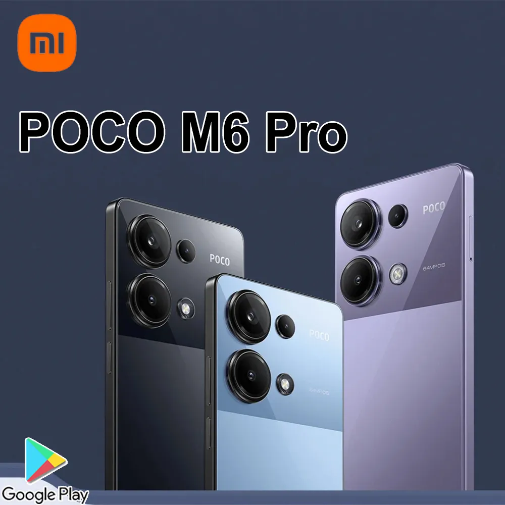 XIAOMI/POCO M6 Pro 4G smart thin and thin mobile phone 12GB+512GB large memory/5000mAh battery/64MP+8MP+2MP camera - Imagen 1