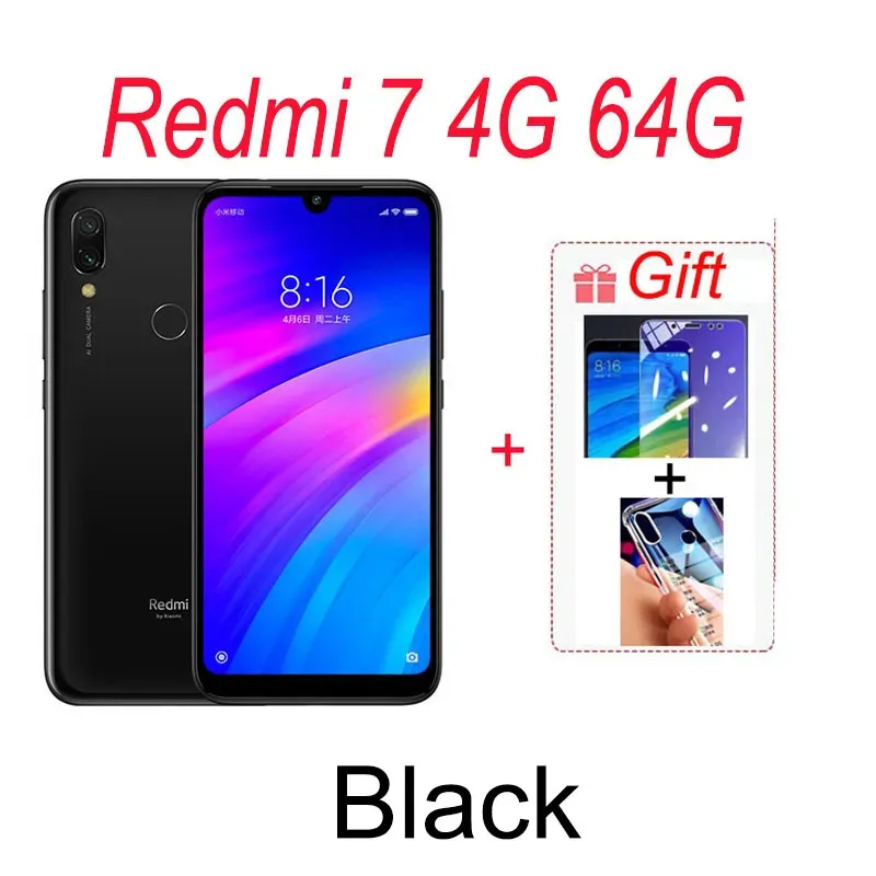 Original Xiaomi redmi 7 4GB 64GB Global Rom celular googleplay Fingerprint Octa-core 4G Smartphone - Imagen 2