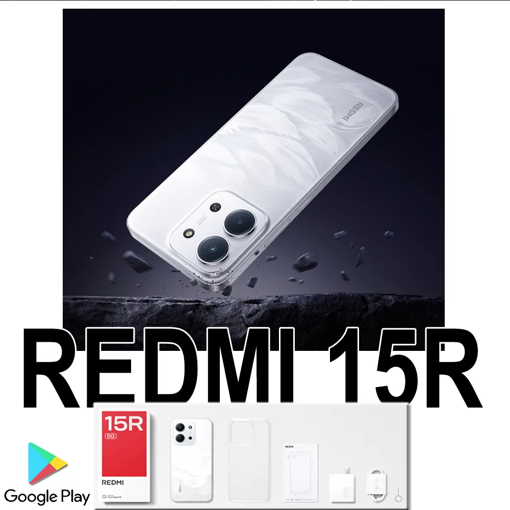 XIAOMI/REDMI 15R original smart phone fashion ultra-thin 8GB+256GBn memory/6000mAh large battery Mediatek DNT 6300 system - Imagen 1