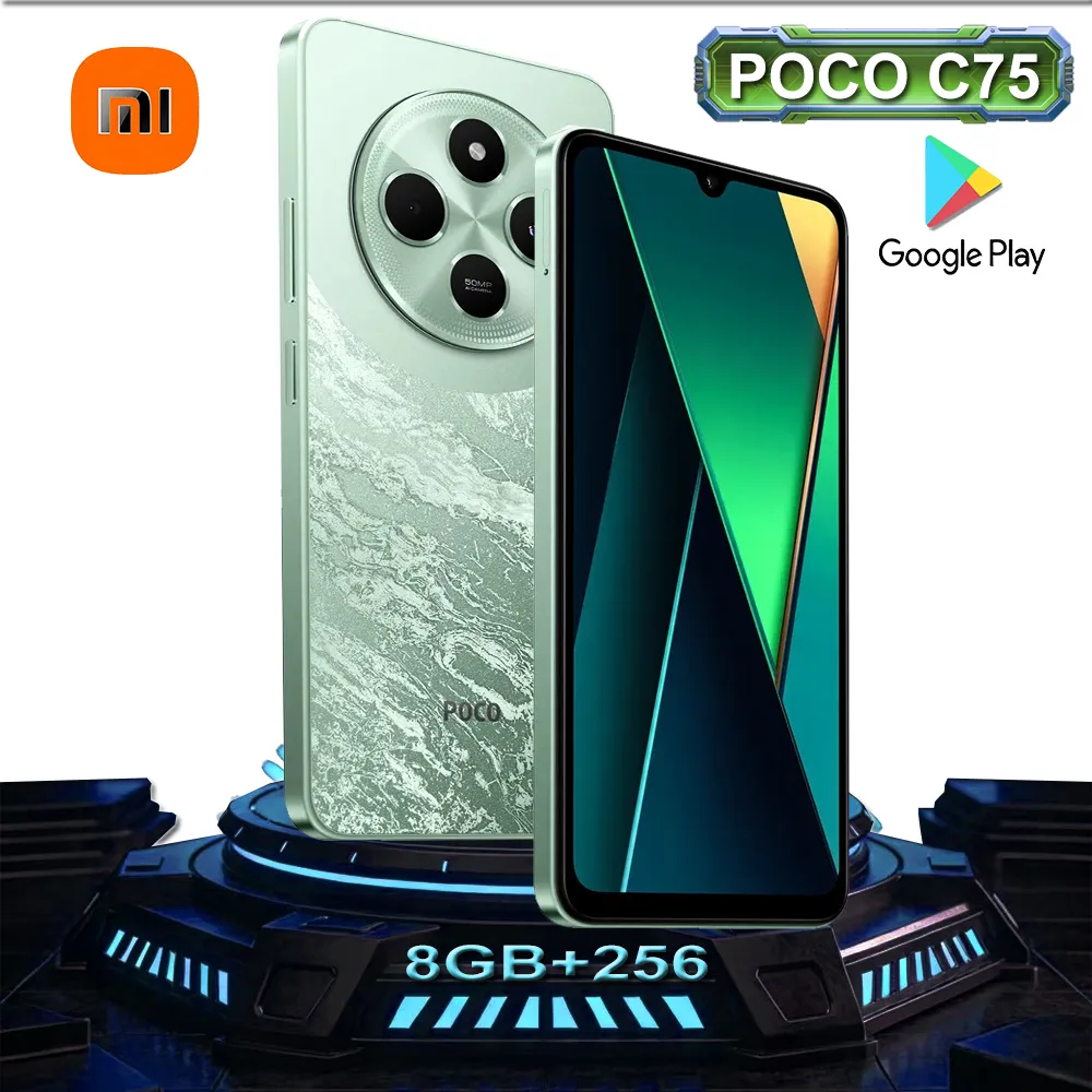 Original Xiaomi Poco C75 smartphone 8GB+256gb5000mah8 million front camera selfie lens [EU/US/UK specifications] - Imagen 1