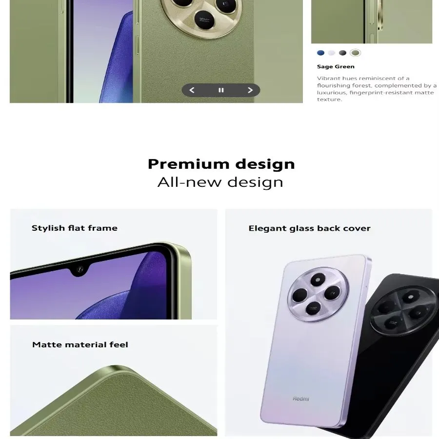 Brand new 2026 Xiaomi Redmi14c8+256gb smartphone: 120hz refresh rate and 50 million pixels +13 million pixels dual camera settin - Imagen 6