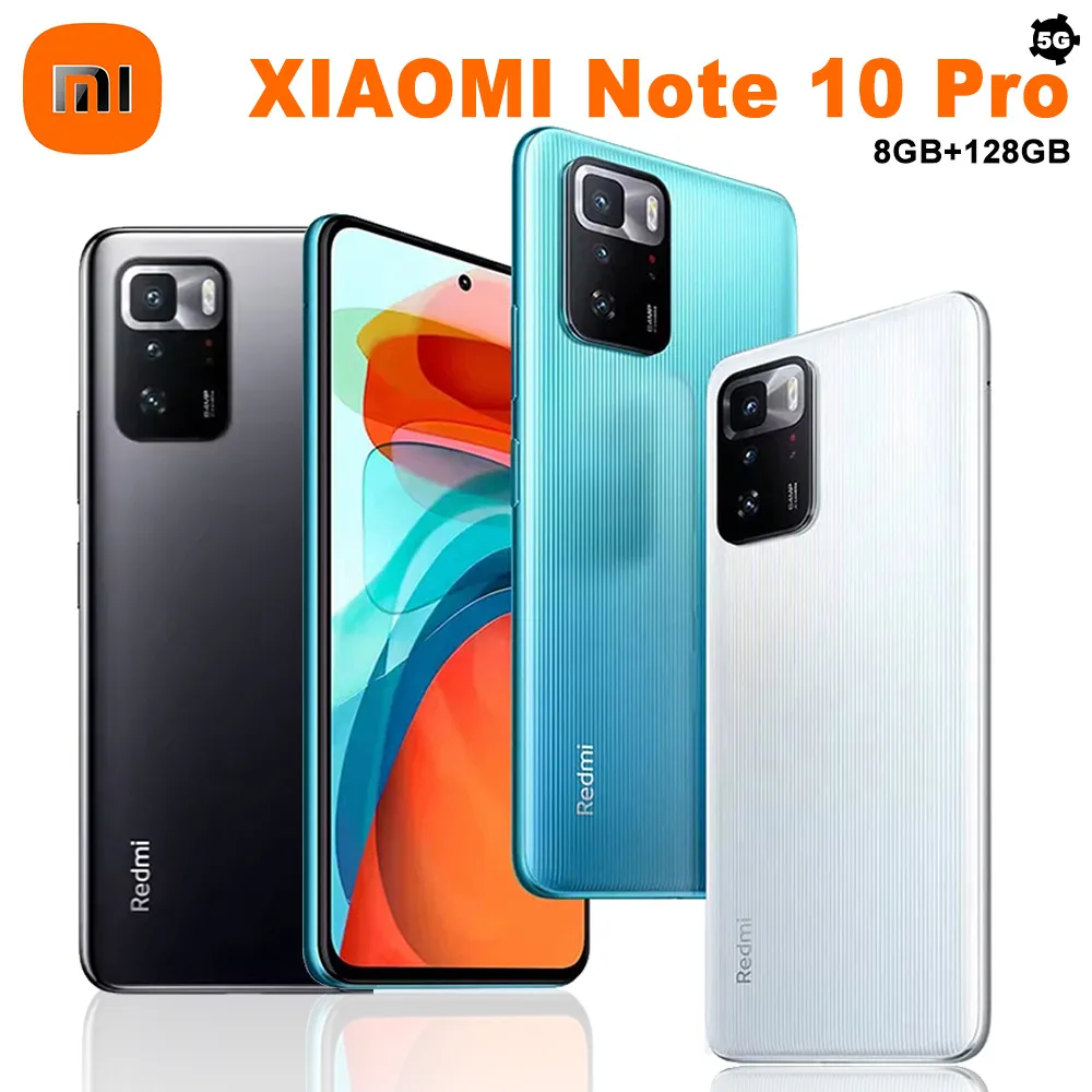 XIAOMI Redmi Note 10 pro 2400x1080 resolution 64 million rear camera 16 million front camera 8GB +128GB fashion smart phone 5G - Imagen 1