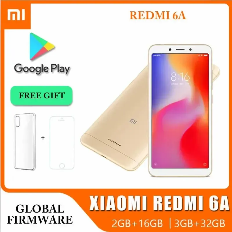 Original Xiaomi Redmi 6A 3GB 32GB Smartphone Wholesale Xiaomi Mobile Phones Unlocked Android Google Play Global Frimware - Imagen 3