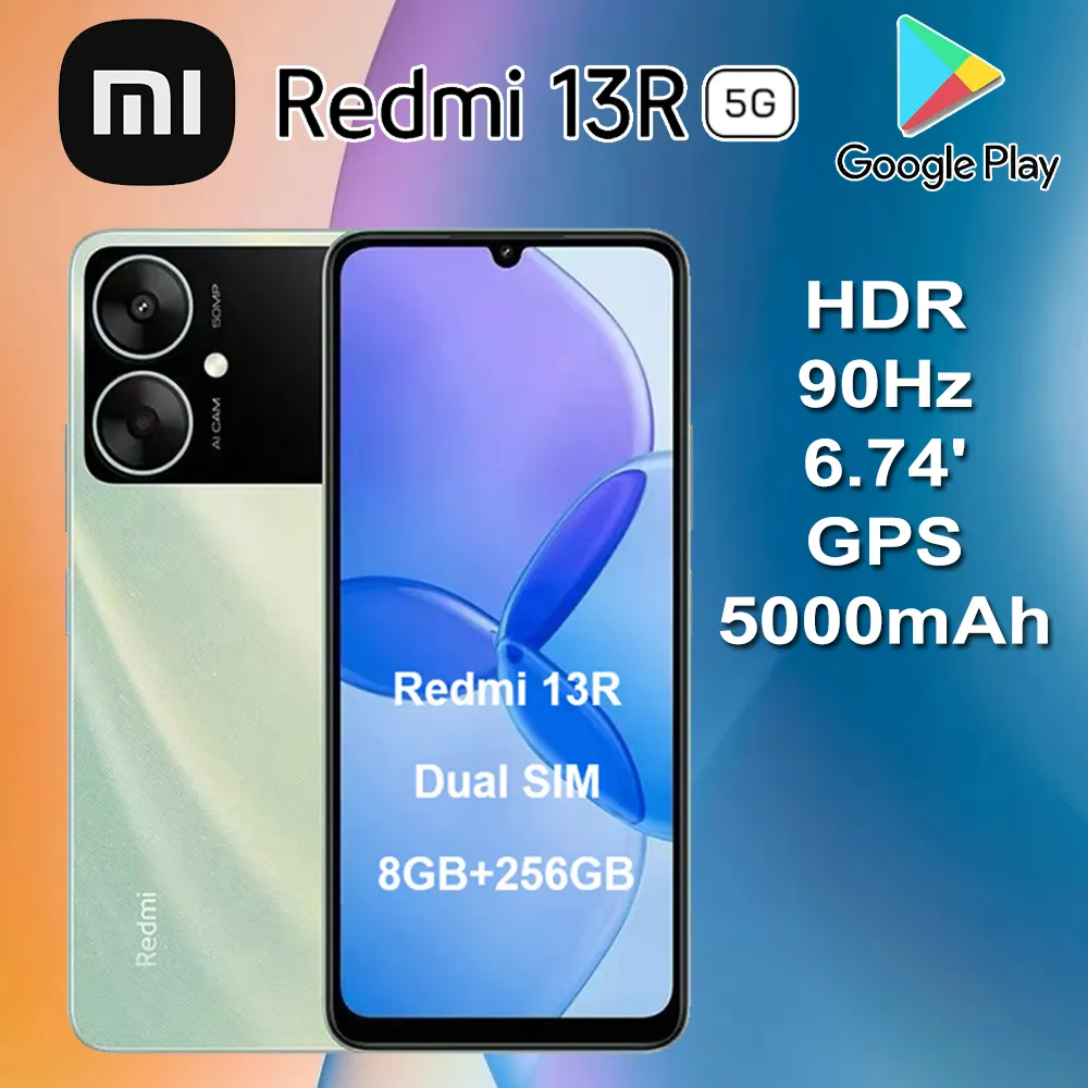 XIAOMI Redmi 13R 5G 50 million pixel main camera phone supports 1080P 30fps recording/8GB+256GB/5000mAh/168.05×77.91×8.19mm - Imagen 1