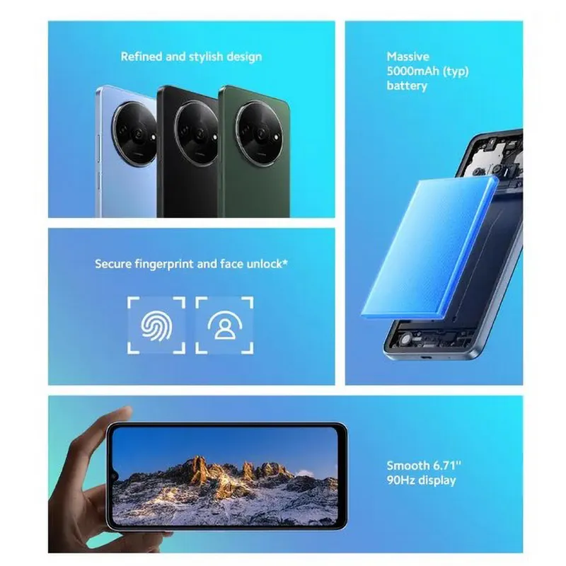 Xiaomi Redmi A3 Global Version Smartphone MediaTek Helio G36 5000mAh Battery 90Hz 6.71 "Dot Drop Display - Imagen 4