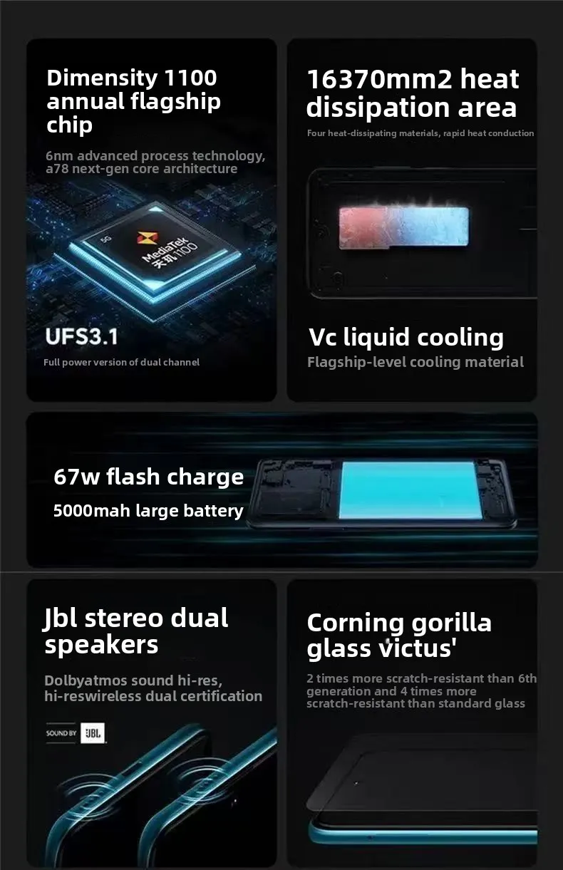 Xiaomi Redmi Note 10 Pro Full Netcom 5G Tianji 1100 Processor Smartphone Using X-axis Linear Motor Support NFC Smartphone Phones - Imagen 6