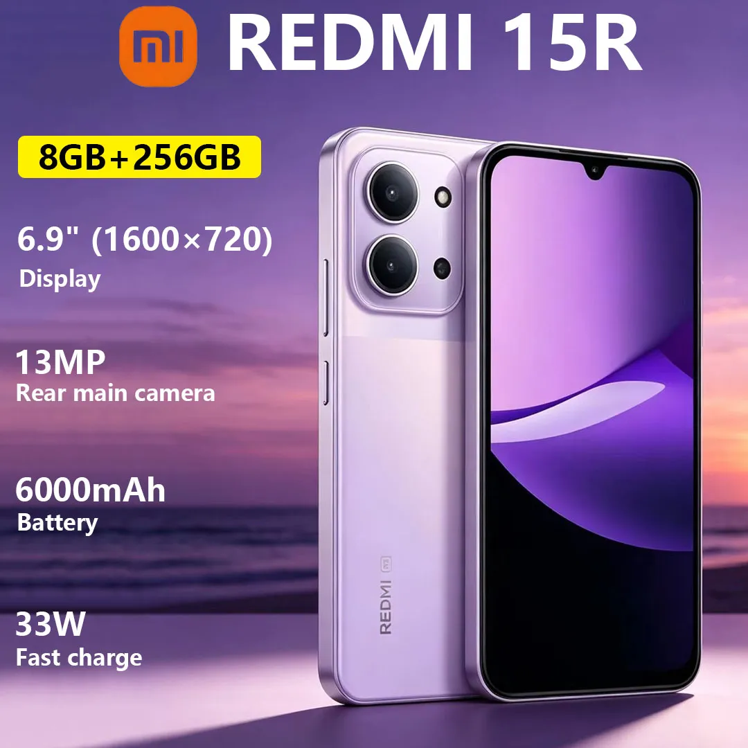 Xiaomi Redmi 15R Mobile Phone 6.9-inch 120Hz High Refresh Screen 6000mAh Battery 13MP Main Camera Long Battery Life Smartphone - Imagen 1