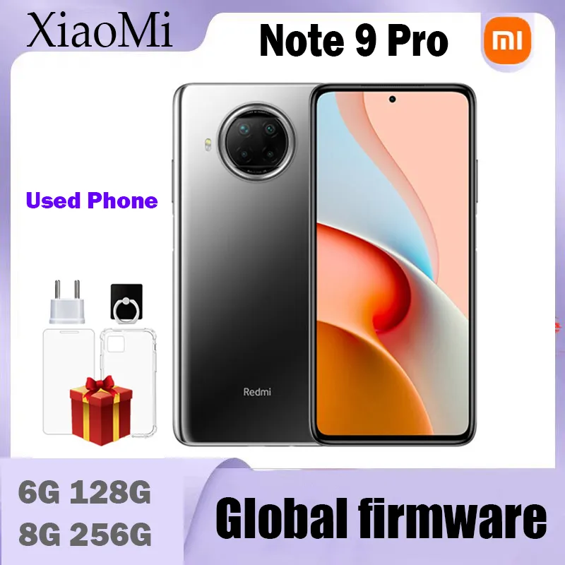 Xiaomi  Global Firmware Redmi Note 9 Pro 5G Smartphone  108MP 4820mAh Qualcomm Snapdragon 750G  6.67-inch 33W used phone - Imagen 1