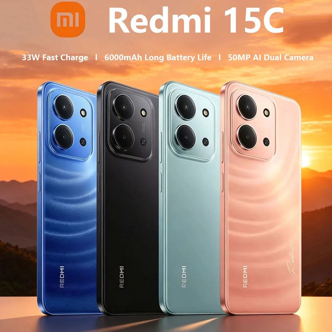 Xiaomi Redmi 15C 4G Global Version Mobile Phone 6.9" 120Hz Display 6000mAh Battery 33W Fast Charge Dual-SIM Budget Smartphone - Imagen 1