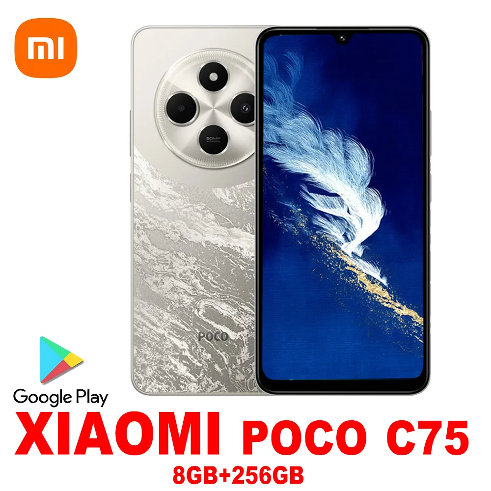 XIAOMI POCO C75 fashion smart phone 8GB+256GB ram and storage/5000mah battery capacity/side fingerprint/facial recognition/GPS - Imagen 5
