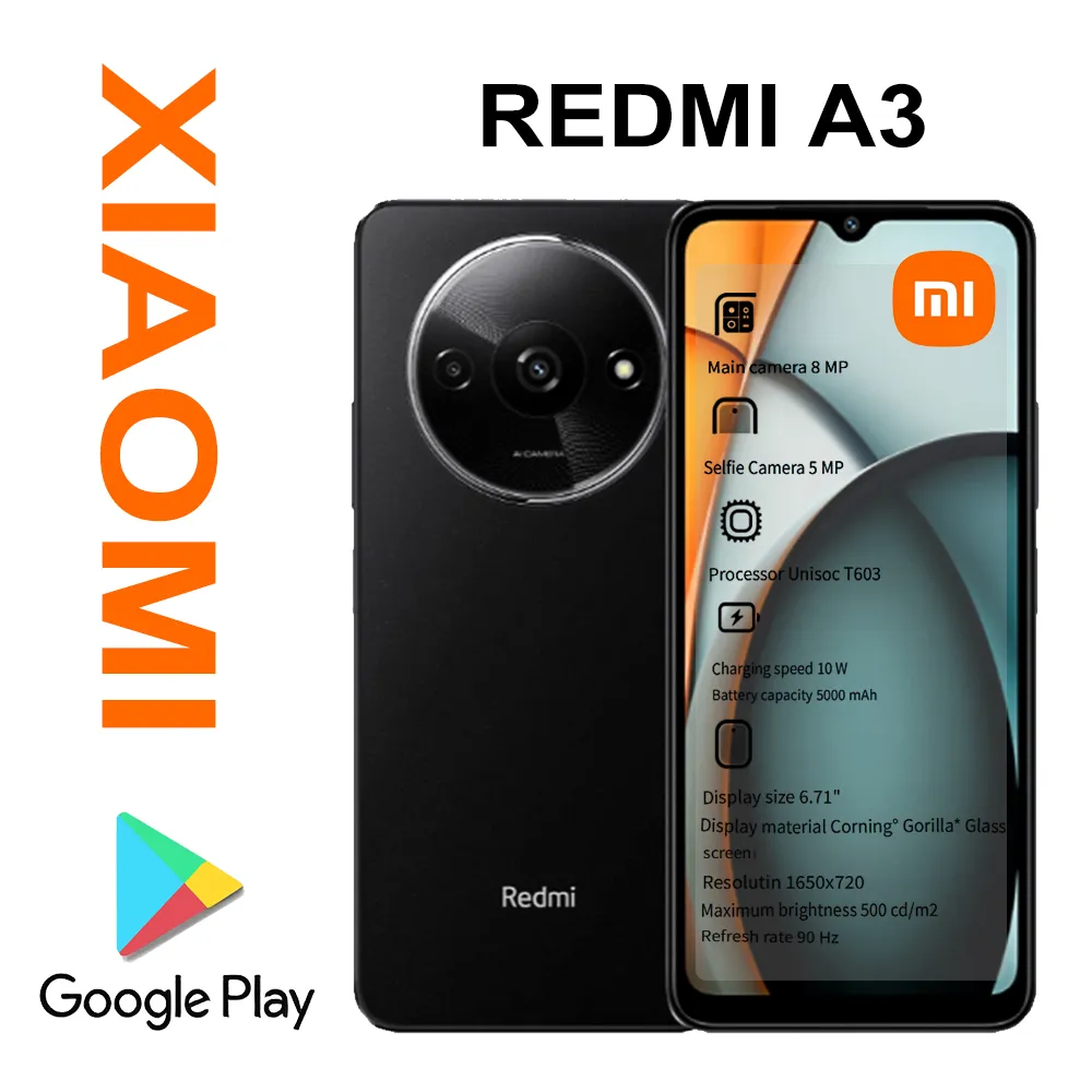 XIAOMI/REDMI A3 6.71-inch water drop screen smartphone with 90Hz refresh rate HD+ (1650×720) pixels 4GB+128GBn memory 5000 mAh - Imagen 1