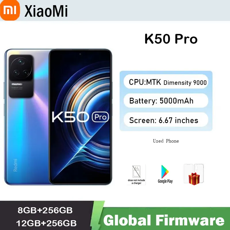 Xiaomi Redmi K50 Pro 5G  smartphone Global firmware MTK Dimensity 9000 2K OLED 108MP OIS Camera used phone - Imagen 1