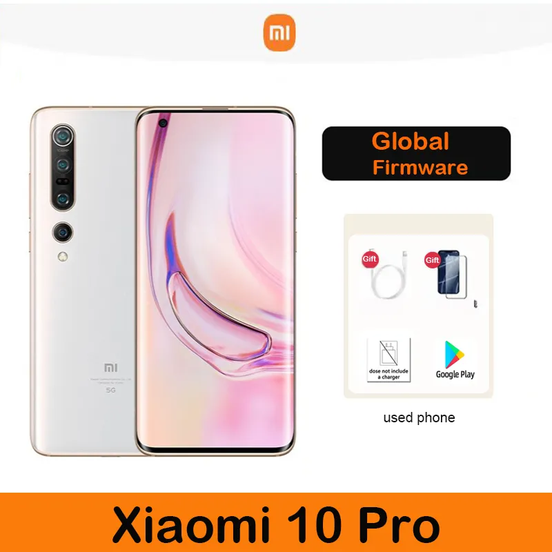 Xiaomi 10 Pro Smarphone Mi 5G Global firmware  Snapdragon 865 108 MP No charger Camera 4500mAh Battery Android Phone used phone - Imagen 1