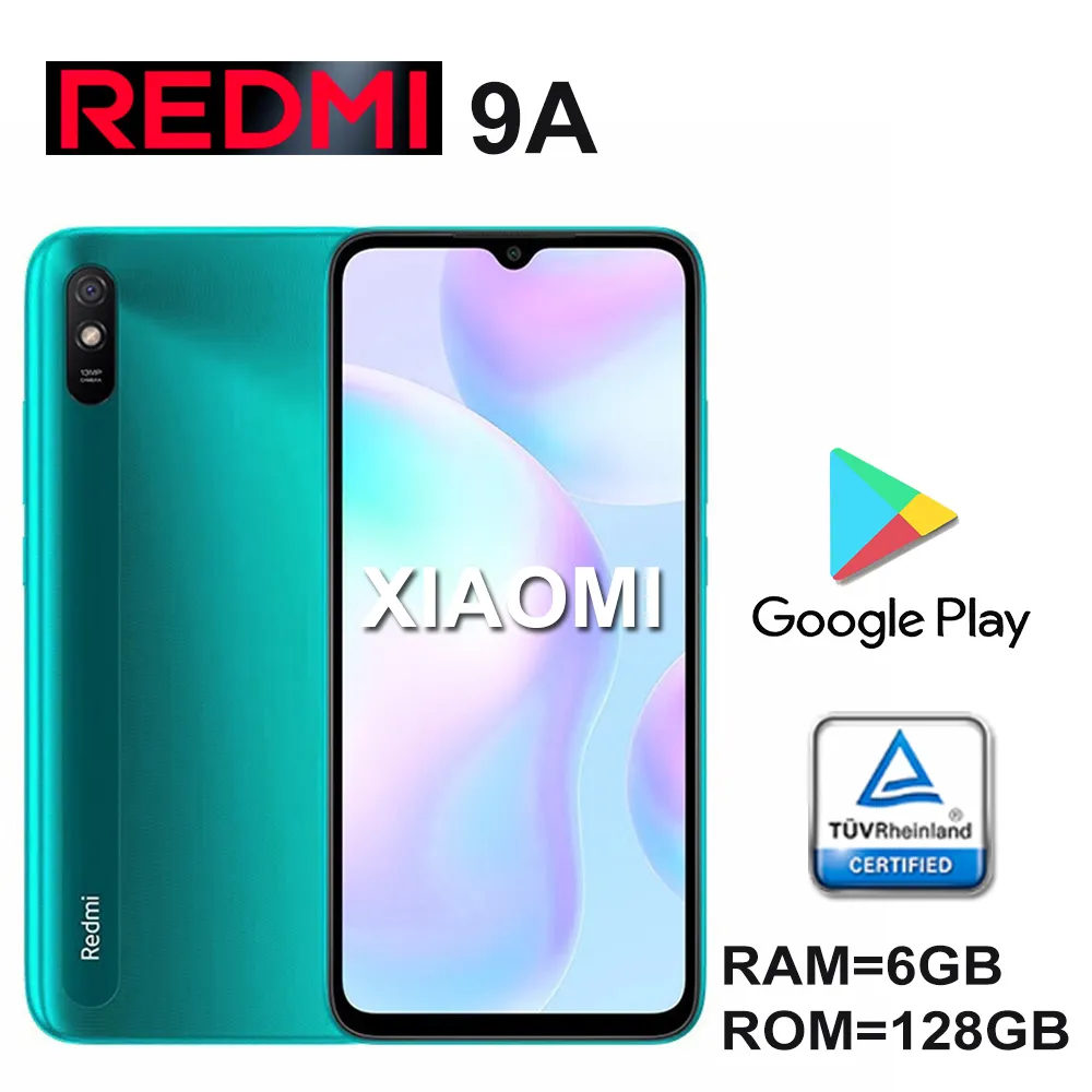 XIAOMI/REDMI 9A brand new smart phone 6GB+128GB RAM/built-in 5000mAh/side fingerprint recognition/facial recognition/GPS - Imagen 1