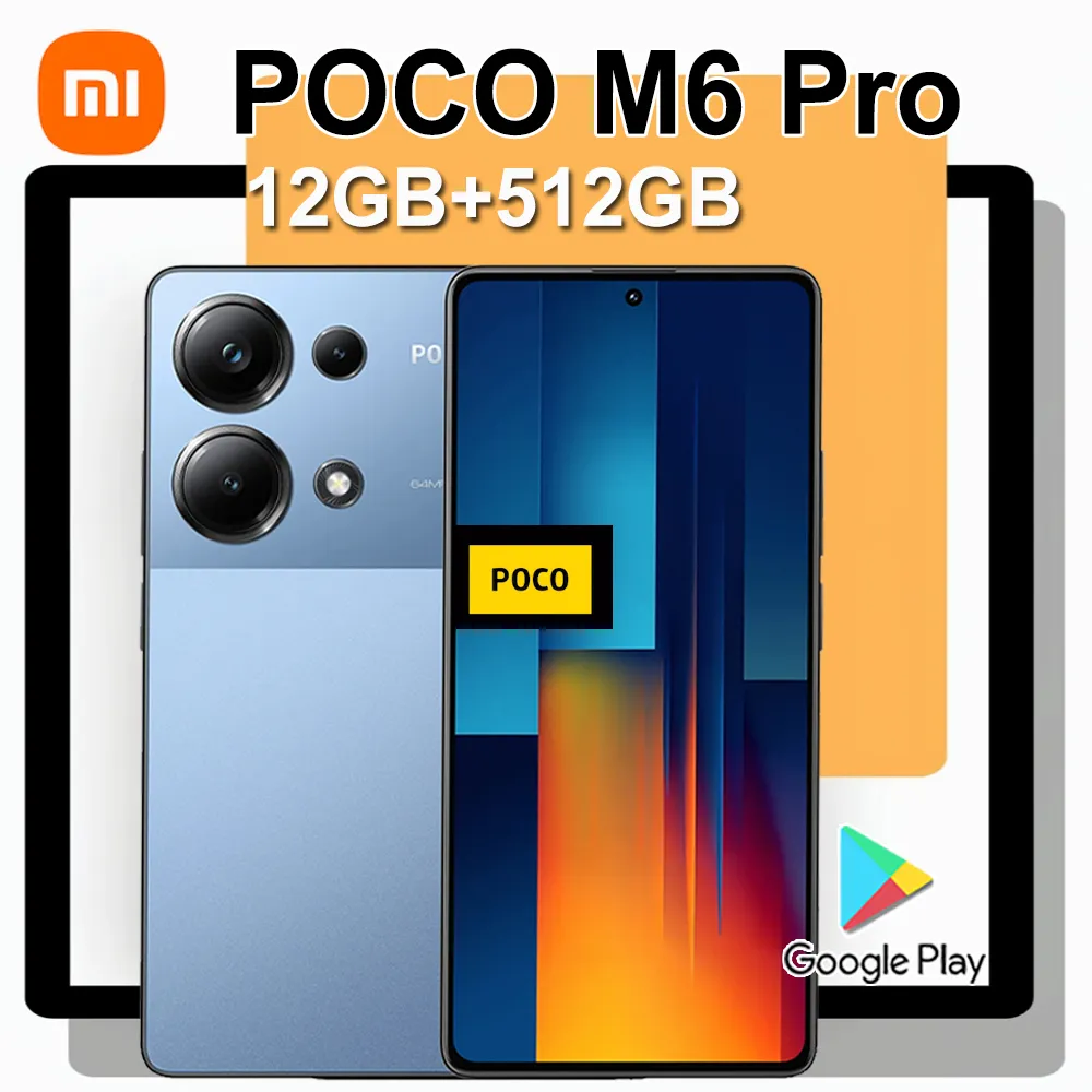 XIAOMI/POCO M6 Pro 4G smartphone 12GB+512GB large memory/5000mAh battery/64MP+8MP+2MP camera camera phone - Imagen 1