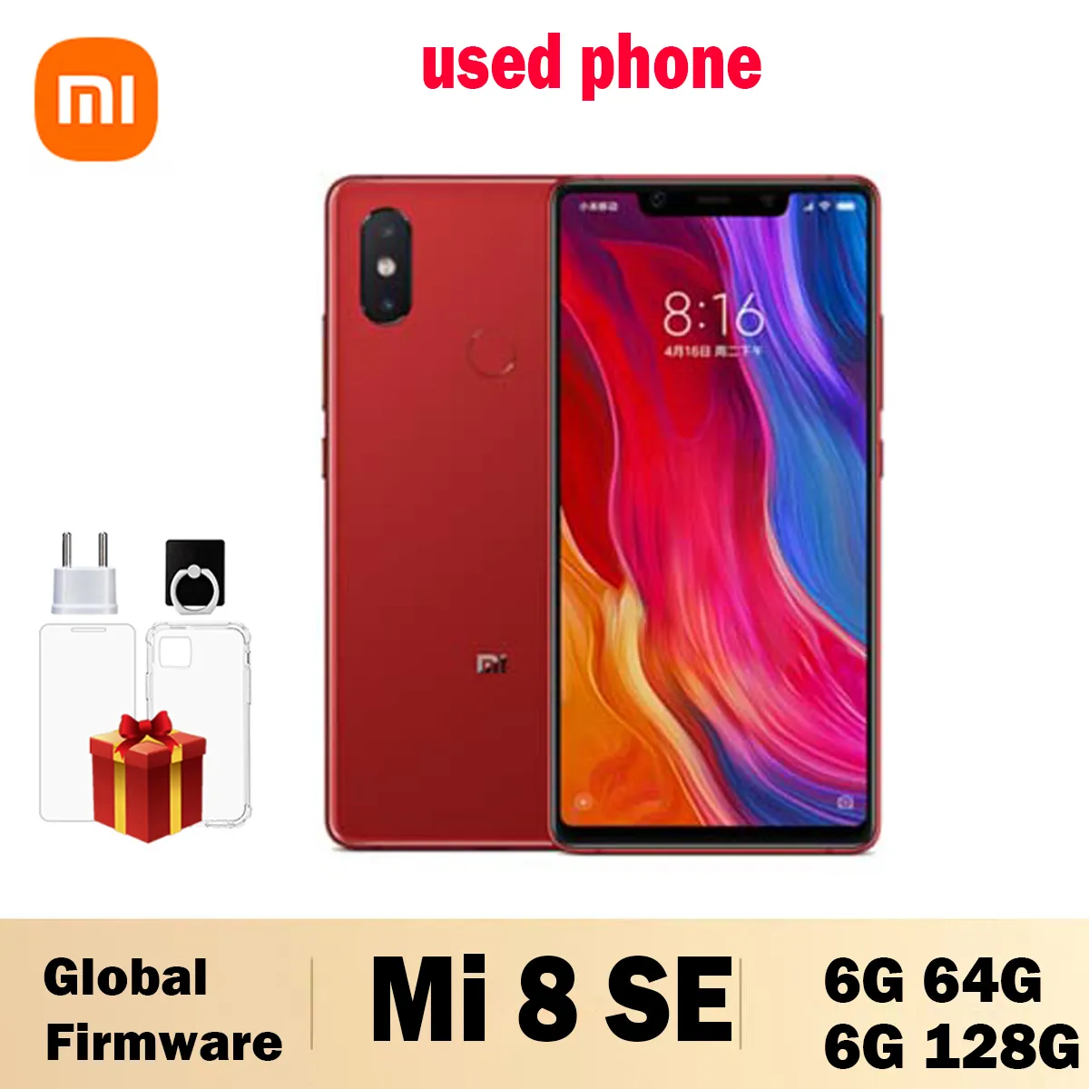 6G 128G Xiaomi MI 8 SE Smartphone Celular Snapdragon 710 3120 MAh  Fast Charging 18W used phone - Imagen 1