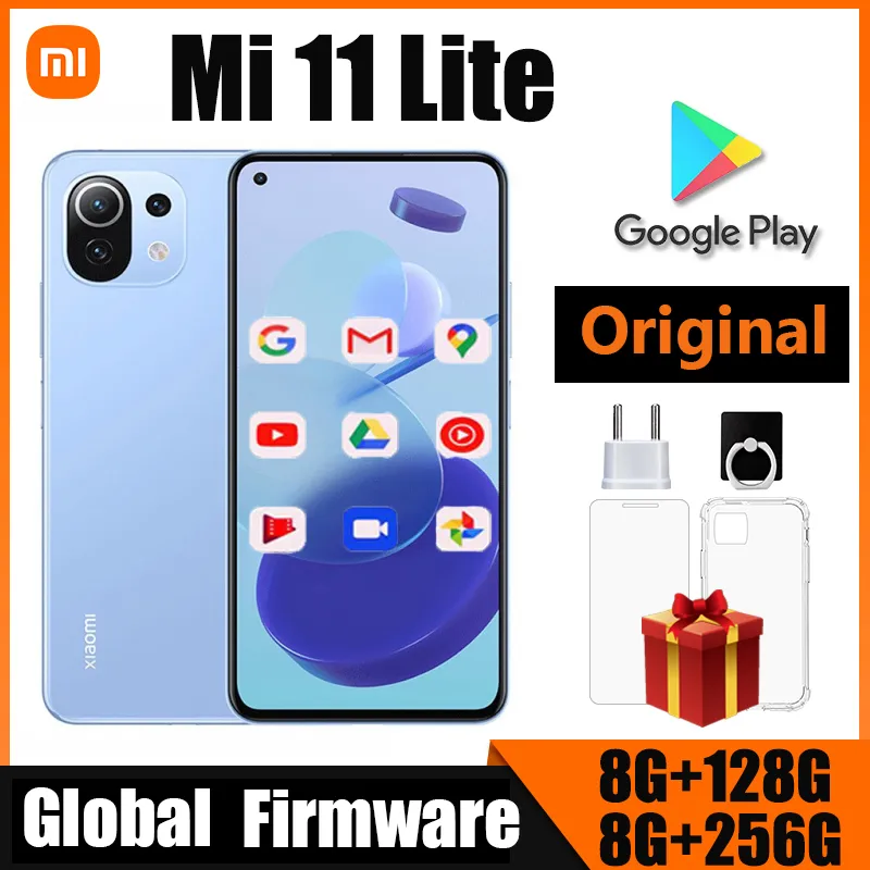 Xiaomi mi 11 Lite smartphone Cell Phones 5G  AMOLED Snapdragon 780G 64MP Full Screen 90HZ used phone - Imagen 1