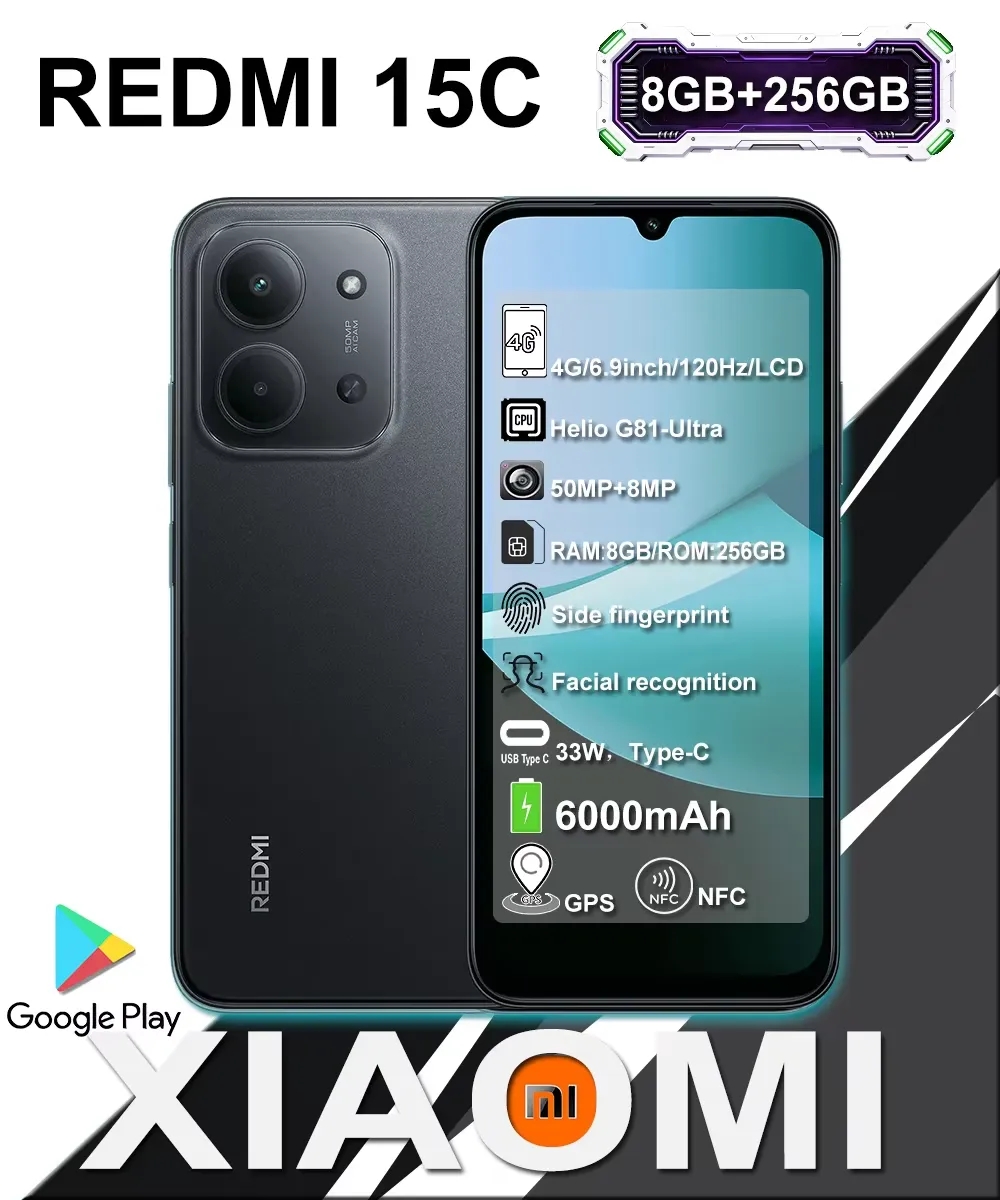 Xiaomi Redmi 15C Ultra-long battery life smartphone 8+256GB ram - Imagen 5