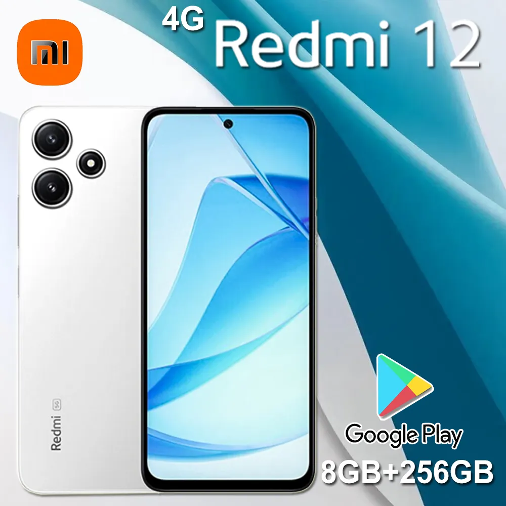 XIAOMI 2460×1080 pixel smart HD mobile phone fashion thin and thin REDMI12 mobile phone 8+256GBn memory 5000mAh battery capacity - Imagen 2