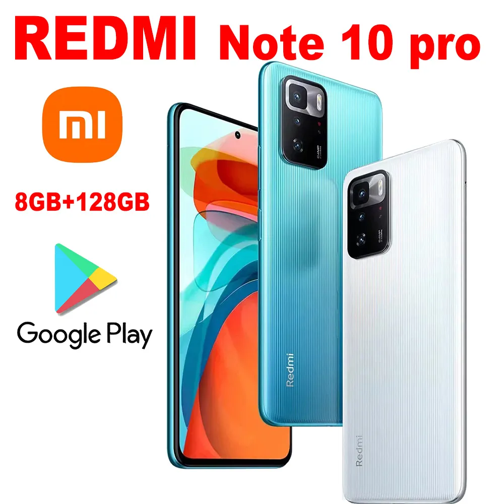 XIAOMI Redmi Note 10 pro fashion smartphone 8GB+128GB/5000mah battery capacity/side fingerprint unlock/facial recognition/NFC - Imagen 1