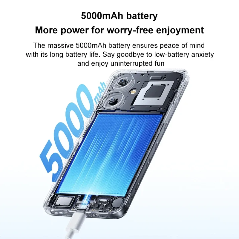 xiaomi Redmi 13C 5G smartphone Dimensity 6100+ 6.74" ultra-large Display 50MP+5MP AI Camera 18W 5000mAh Battery used phone - Imagen 3