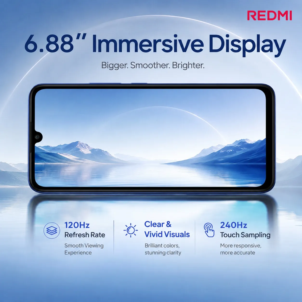2026 new Redmi 14C Smartphone 8GB+256GB, 6.88'' 120Hz Display, 50MP AI Camera, 5160mAh Battery, Helio G81-Ultra, Xiaomi HyperOS - Imagen 6