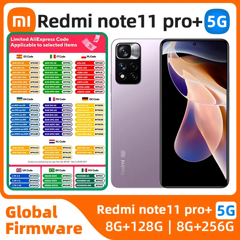 Xiaomi Redmi Note 11T Pro Plus 5G 6.6" 120W Fast Charge 4400mAh Battery 2460x1080 Pixels used phone - Imagen 1