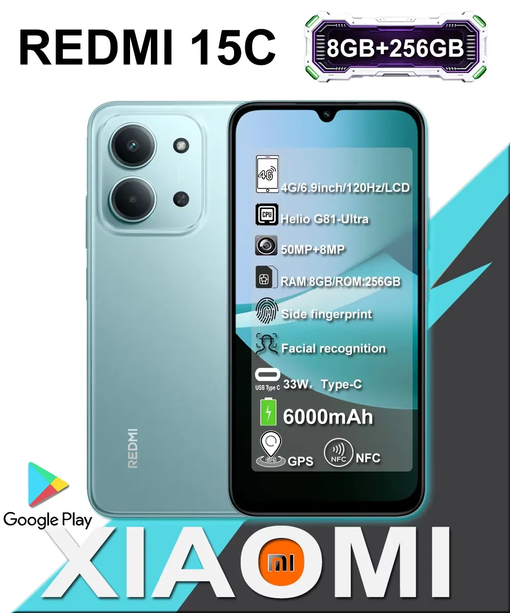 Xiaomi Redmi 15C Ultra-long battery life smartphone 8+256GB ram - Imagen 6