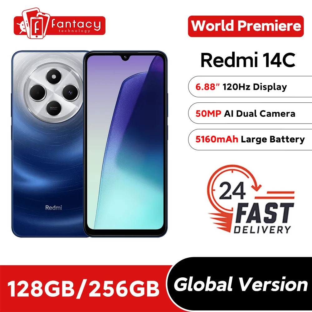 World Premiere Xiaomi Redmi 14C Global Version Immersion 6.88'' 120Hz Display 50MP AI Dual Camera Massive 5160mAh Battery - Imagen 1