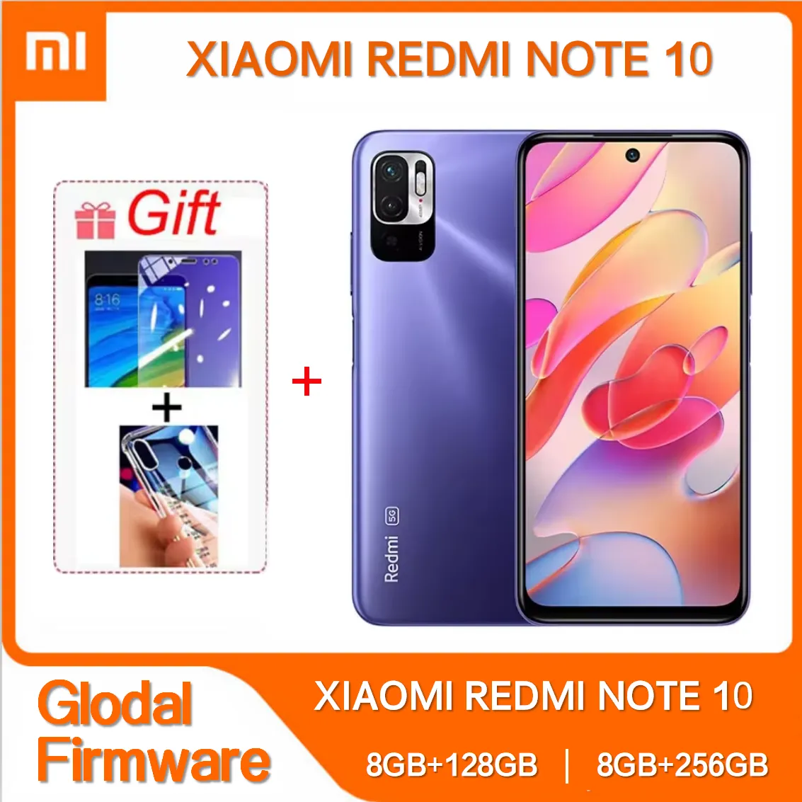 Xiaomi Redmi Note 10 128GB 256GB 7nm Dimensity 700 6.5 Inch Display 48MP Camera 5000mAh Mobile Phones Global ROM 5G Smartphone - Imagen 1