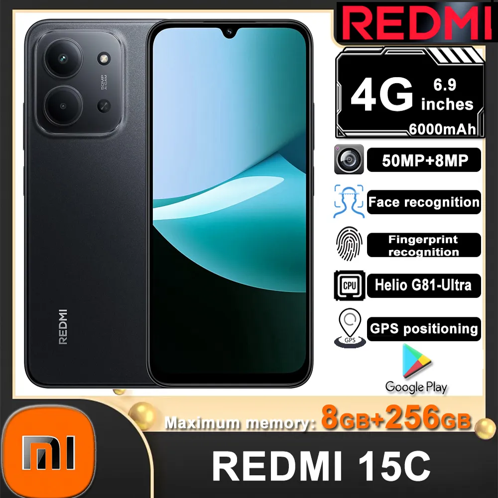 original Xiaomi Redmi 15c fashion smartphone global edition Mediatek Helio G81-Ultra120hz 6.9" point 33w fast charging - Imagen 2