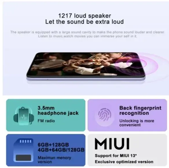 Original Xiaomi Redmi 12C 4G 64G 5000mAh Global firmware High-capacity Battery Helio G85 Octa Core 50MP 6.71'' 4G Used Phone - Imagen 6