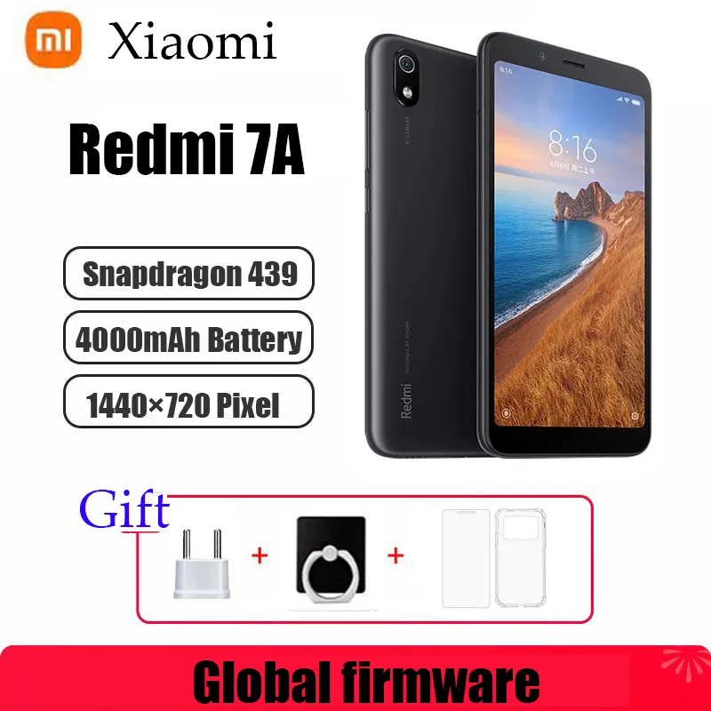 Smartphone  Xiaomi Redmi 7A  4G 5.45 Inche 1440×720 Global Firmware 13MP Qualcomm Snapdragon 439 Facial Recognition Used Phone - Imagen 1