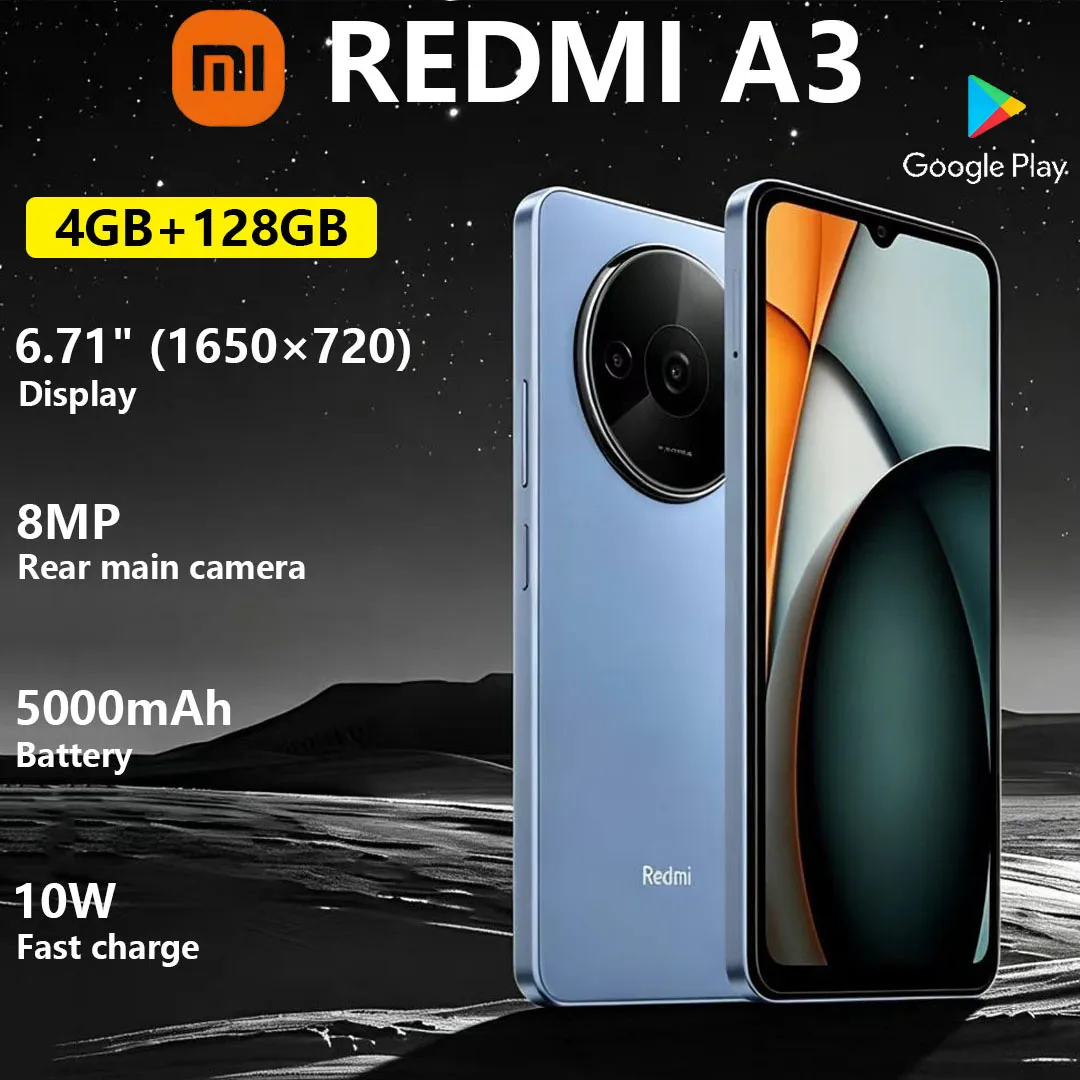 New Xiaomi Redmi A3 4G Dual-SIM Mobile Phone 6.71 inches Display 5000mAh Long-lasting Battery Affordable Daily-use Smartphone - Imagen 1