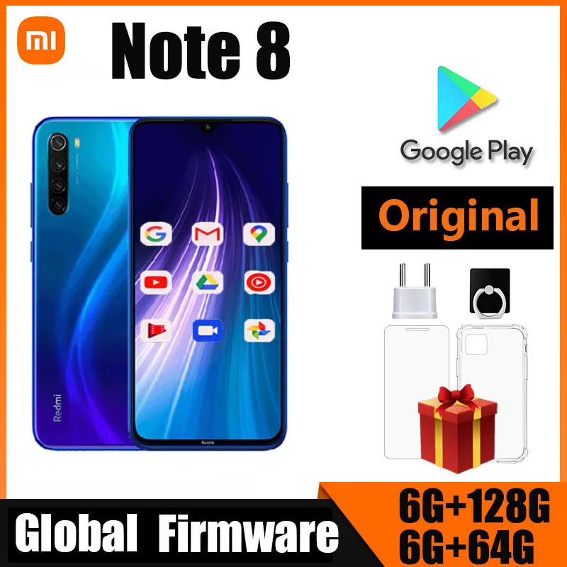 Original Smartphone Xiaomi Redmi Note 8 celular Snapdragon 665 48MP 4000mAh 18W Fast Charge used phone - Imagen 1