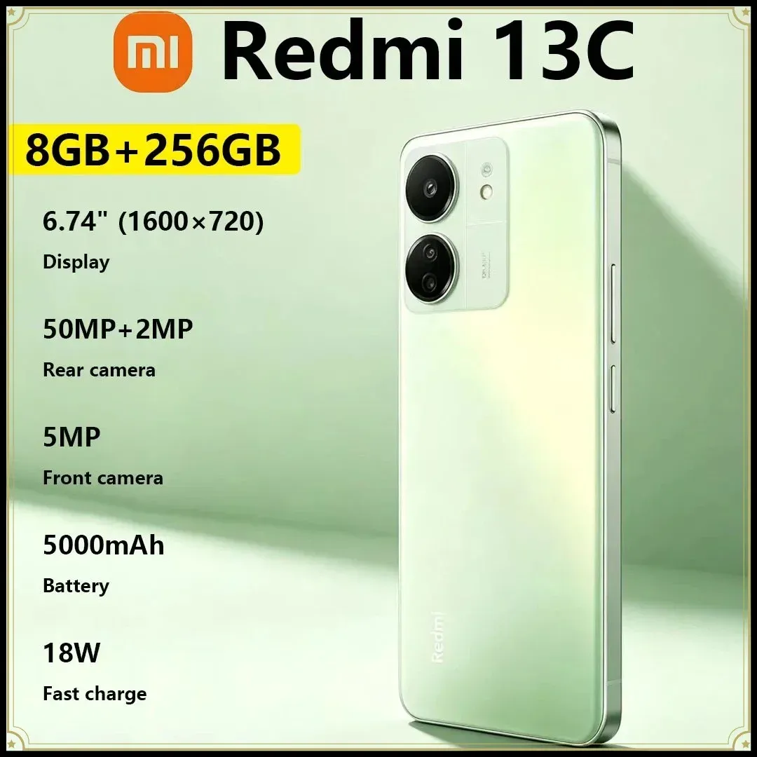 Xiaomi Redmi 13C Smartphone 90Hz High-refresh Screen 5000mAh Long-lasting Battery Dual-SIM Senior Citizen and Backup Phone - Imagen 1