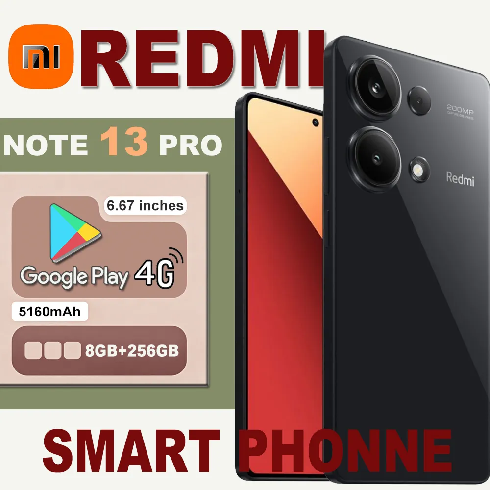 XIAOMI Redmi Note 13 pro 4G smart phone 2712×1220 resolution 8GB/256GB200 million pixels 16 million pixels selfie lens 5160mAh - Imagen 1