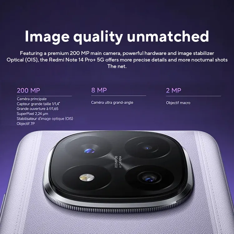 World Premiere Global Version Redmi Note 14 Pro+ 5G 14 pro plus Smartphone Snapdragon 7s Gen 3 200MP Rear Camera - Imagen 2
