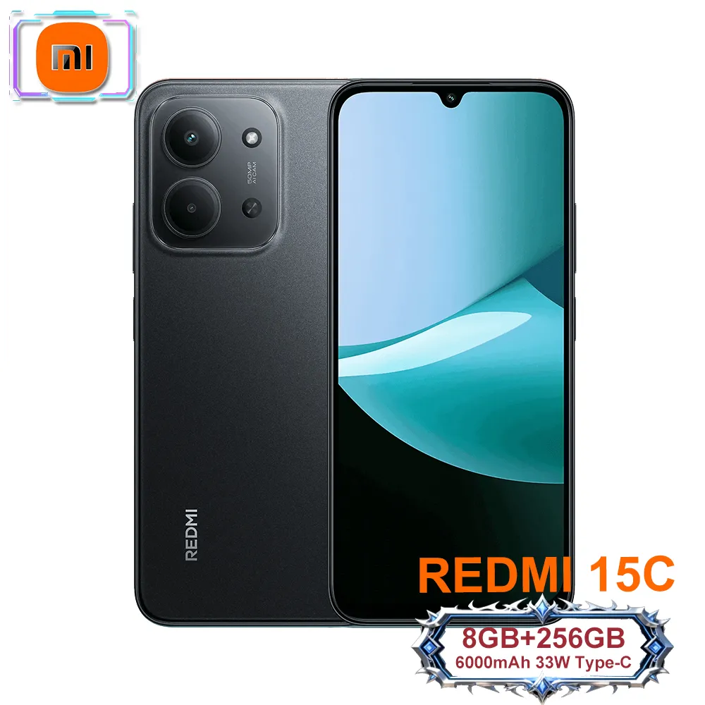 Original  Xiaomi Redmi 15C Fashion smart music phone Helio G81-Ultra Android 8GB+256GB [EU/US/UK specifications] GPS NFC - Imagen 1