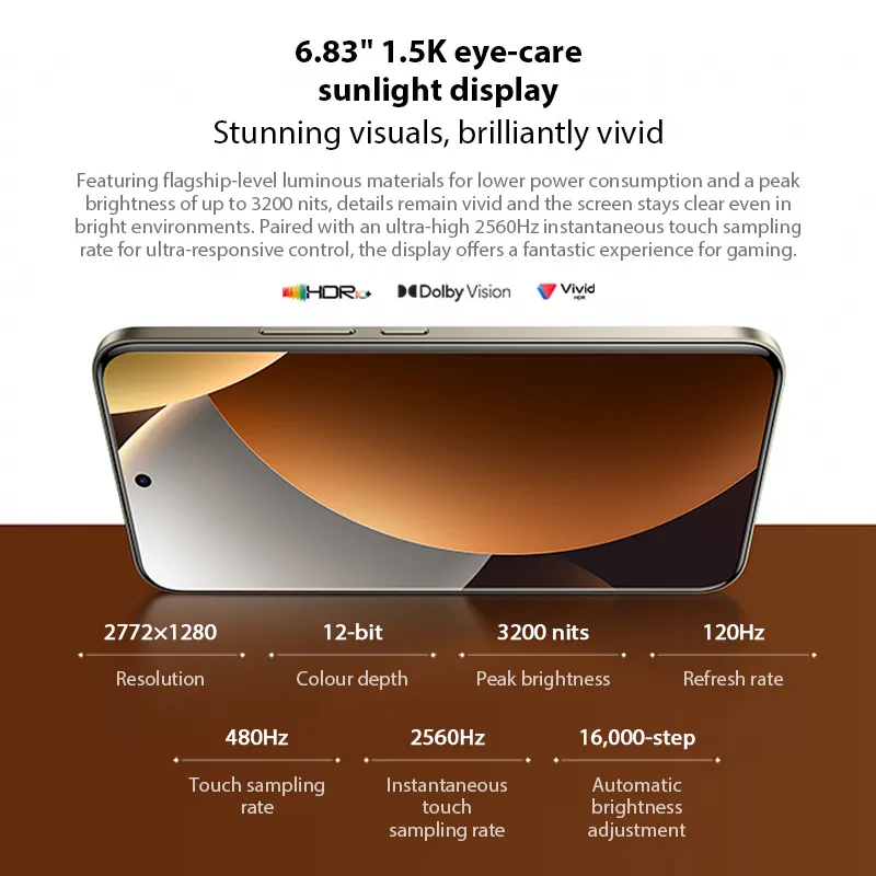 Xiaomi Redmi Note 15 Pro+ 5G Global Version Snapdragon® 7s Gen 4 NFC 6.83" CrystalRes AMOLED display 6500mAh - Imagen 3