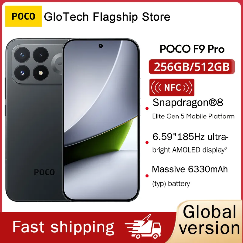 POCO F9 Pro Global Version Smartphone Snapdragon 8 Elite Gen 5 200MP 6.59" 185Hz display 6330mAh battery - Imagen 1